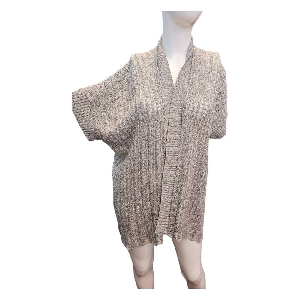 Marisa Christina Gray Open Cardigan Size 1X